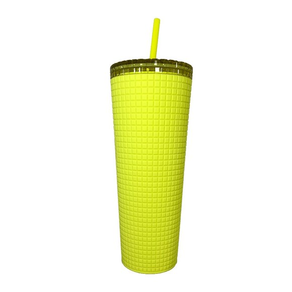 Starbucks Tumbler-New For 2023- Meadow Yellow- Soft Touch - 24oz Venti Cold Cup - Picture 2 of 6